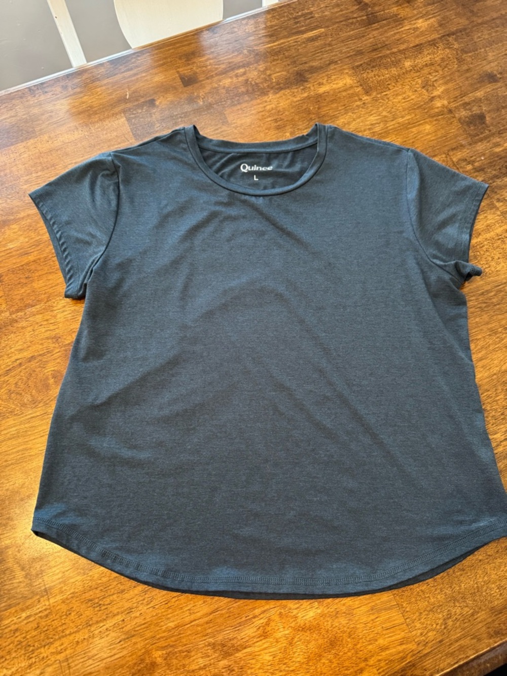 Quince Women's Crew Neck Flowknit Breeze tee in Teal